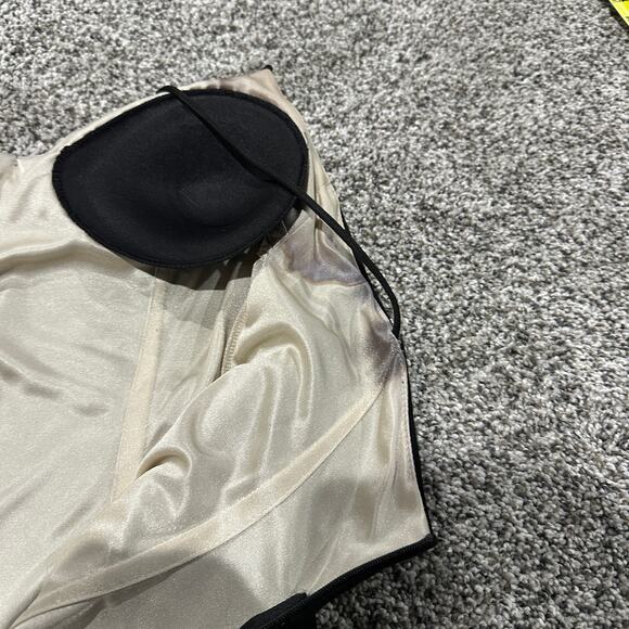 DAVID MEISTER Black Spaghetti Strap Padded Black Dress, Size 4 - Picture 6 of 11